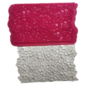 Силиконов калъп "Бордюр с релеф - пайети"